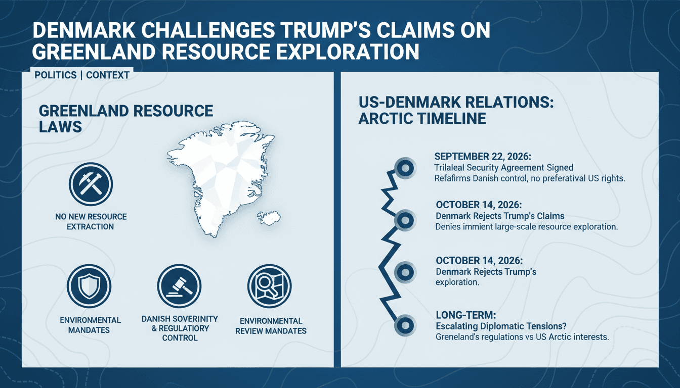 A map of Greenland highlighting resource laws and U.S.-Denmark relations.