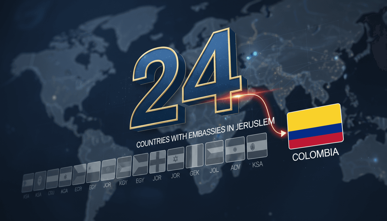 Saudi Arabia and 23 Arab Nations Condemn Colombia's Embassy Opening in Jerusalem