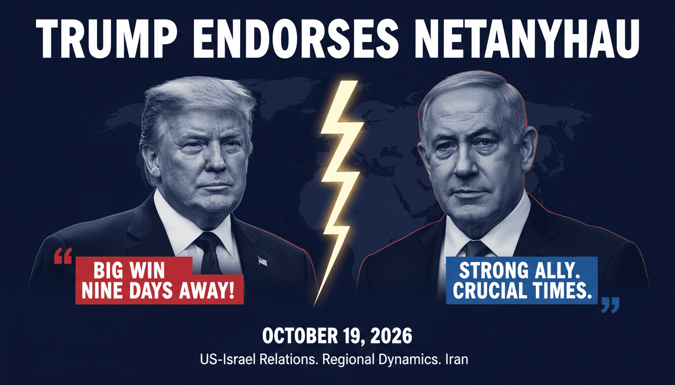 Trump and Netanyahu in a phone call, highlighting the endorsement's impact on Israeli elections and regional relations.