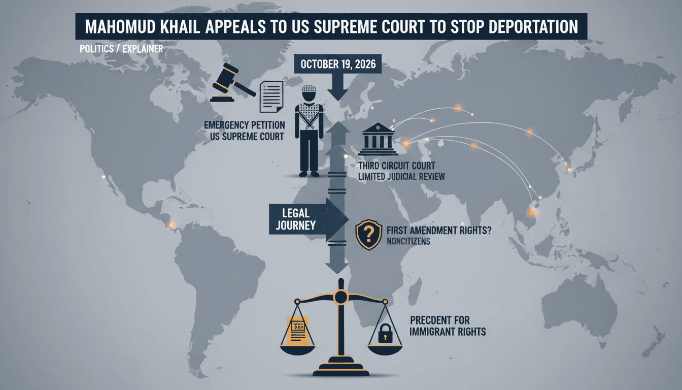 Mahmoud Khalil's Supreme Court petition highlights noncitizens' rights and free speech issues in the U.S.