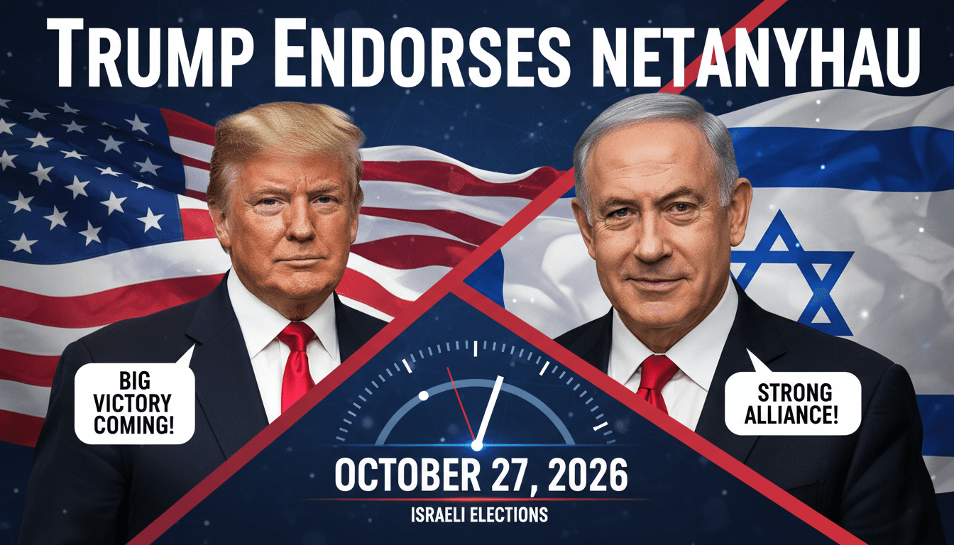 Trump and Netanyahu in a phone call, highlighting Trump's endorsement ahead of Israeli elections.