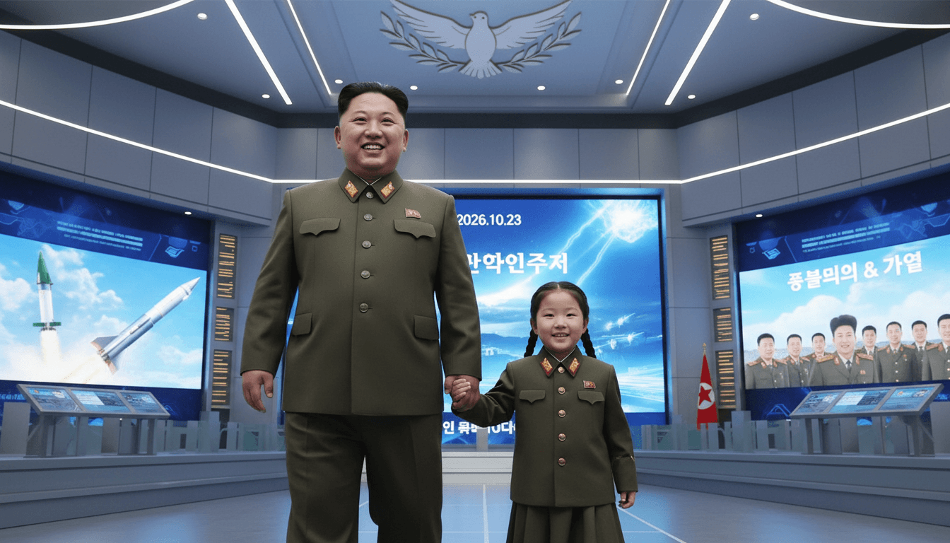 Kim Jong Un and his daughter Kim Ju Ae at a public exhibition, dispelling health rumors.