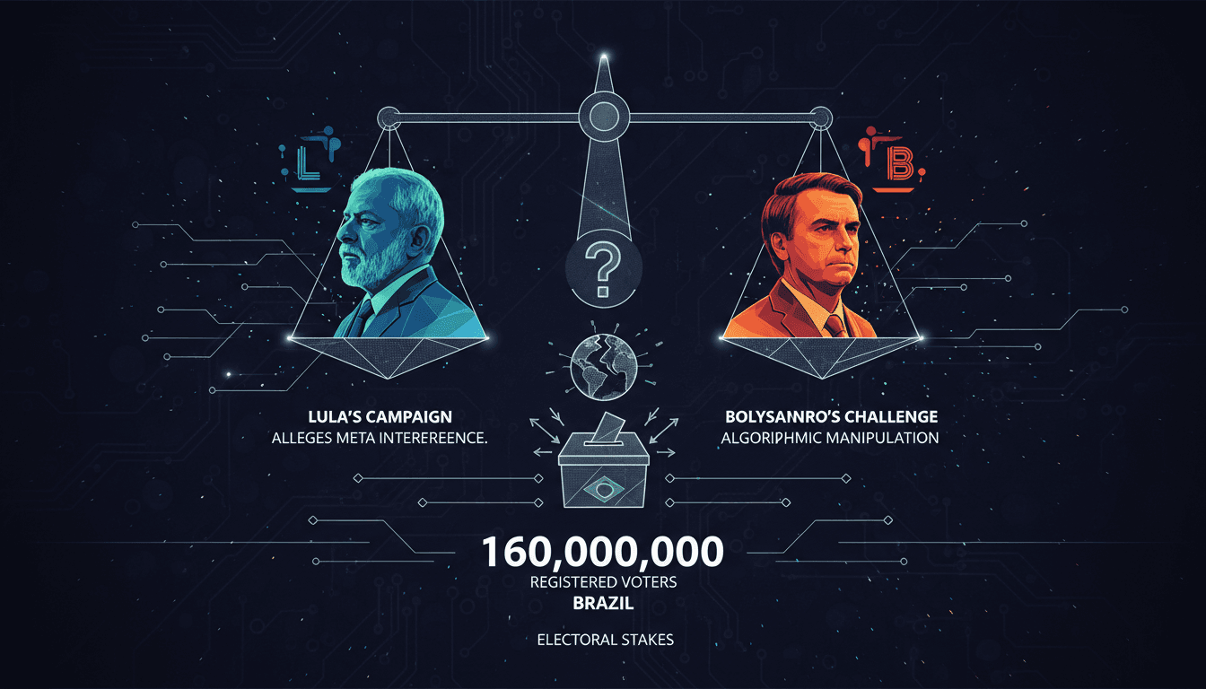 Infographic illustrating the Brazilian election stakes and registered voters involved in the Lula vs. Bolsonaro runoff.