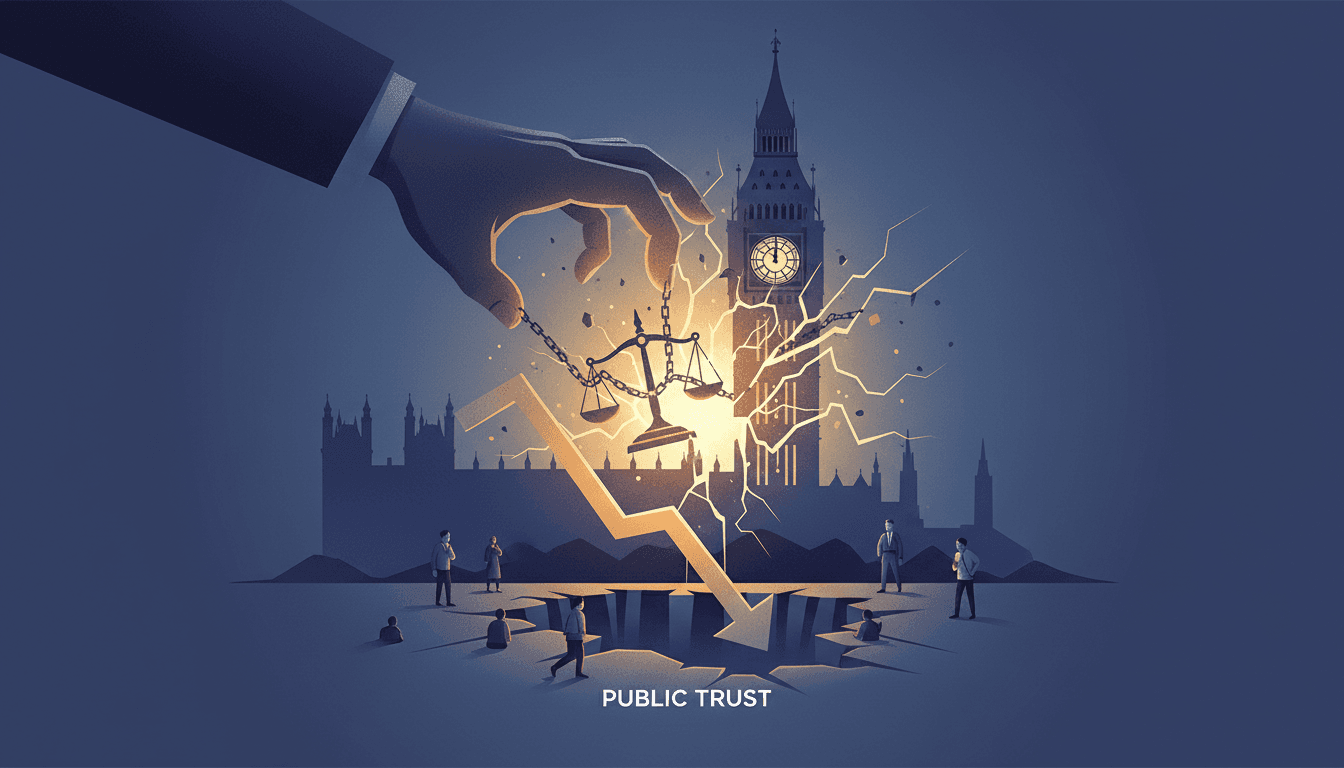 A graphic depicting political accountability and its impact on public trust.