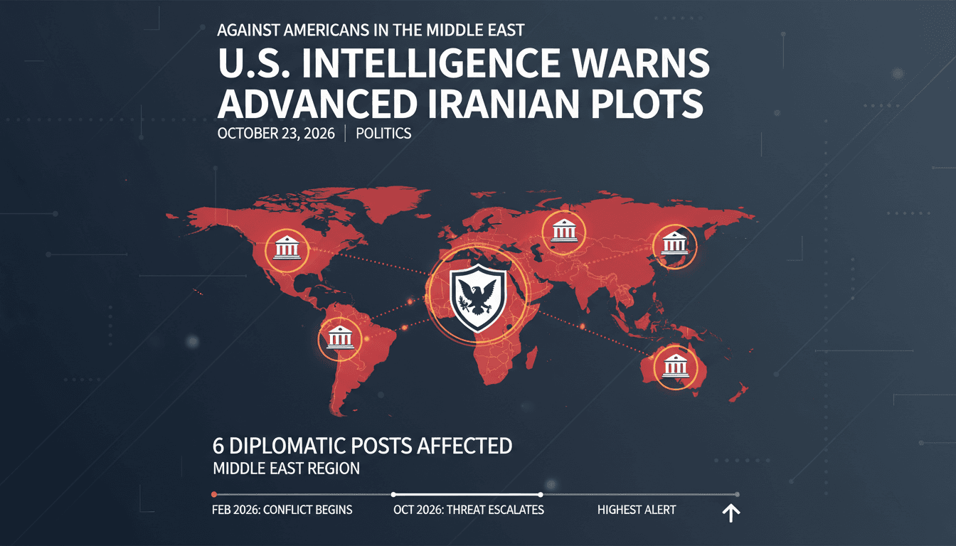 U.S. intelligence memo highlights Iranian threats against Americans in the Middle East.
