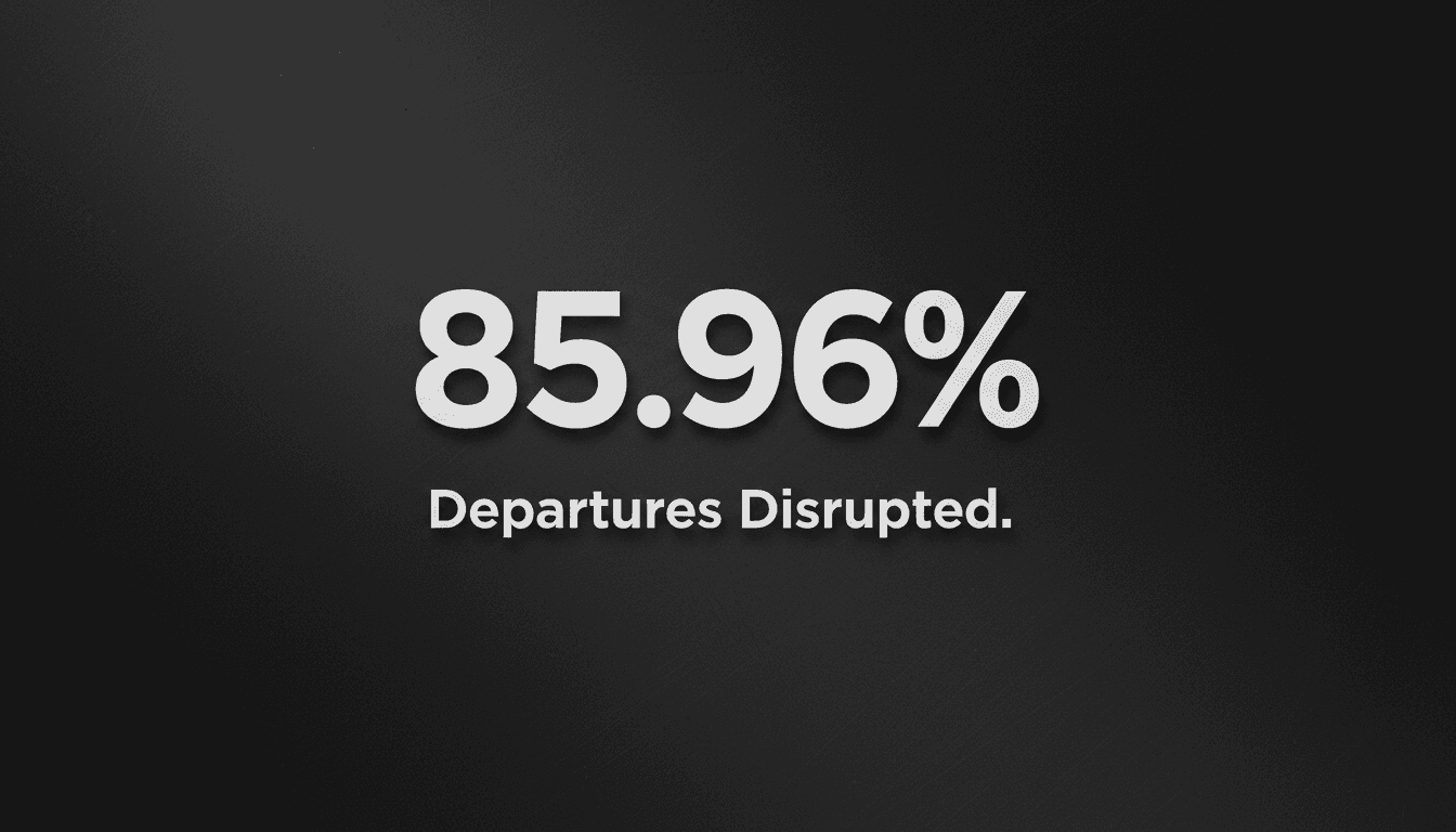 King Khalid International Airport flight departures board showing limited operations and delayed flights in Riyadh