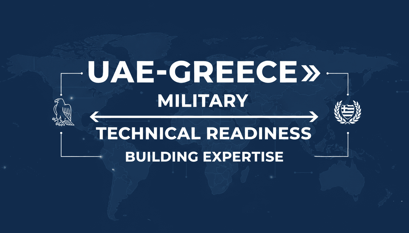 Abu Dhabi Crown Prince Sheikh Khaled reviewing Emirati military students at a training centre in Greece