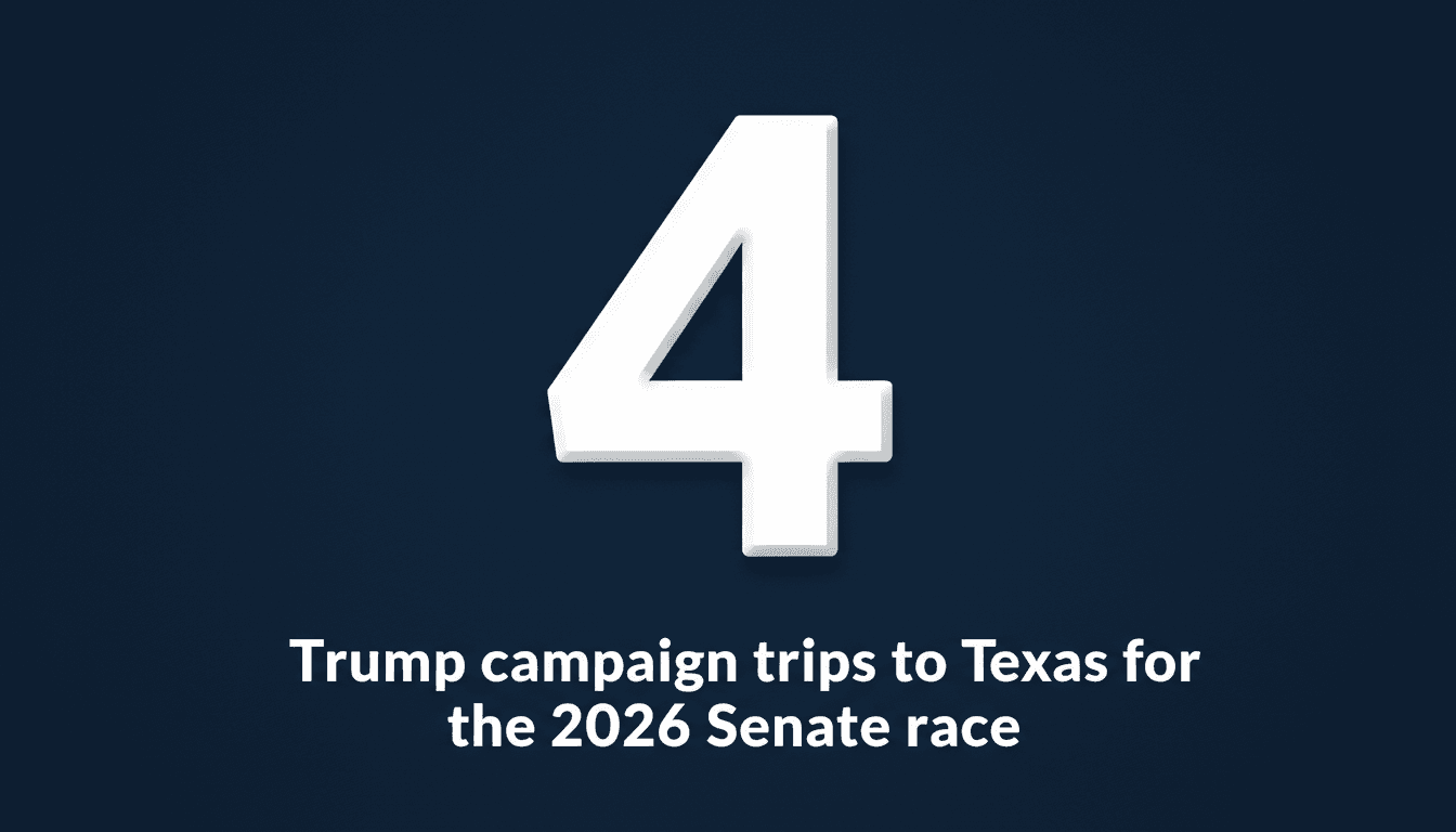 Donald Trump speaks at a Texas campaign podium ahead of the 2026 midterm elections