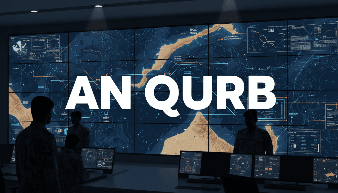 Saudi Border Guard operations center in Riyadh hosting media briefing under the An Qurb initiative