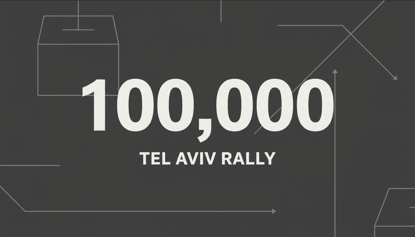 Crowd gathered at Hostages Square during an Israel election rally in Tel Aviv showing civic mobilization
