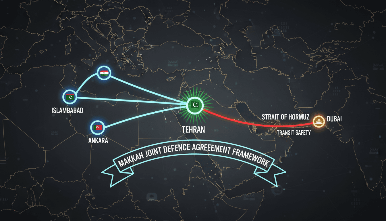 Map showing diplomatic backchannels between Pakistan, Saudi Arabia, Turkey, and Iran amid regional mediation efforts