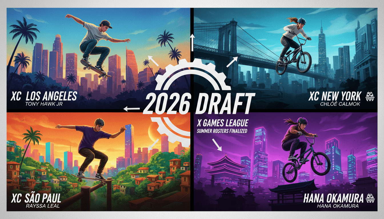 X Games League Finalizes Summer Rosters After Inaugural Draft