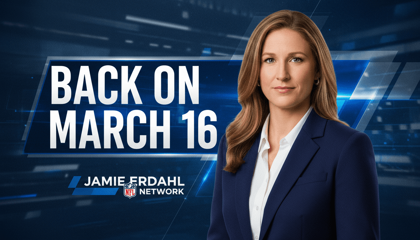 NFL Network host Jamie Erdahl returns from family health hiatus