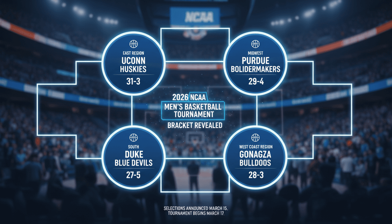 2026 NCAA Men's Basketball Tournament Bracket Revealed
