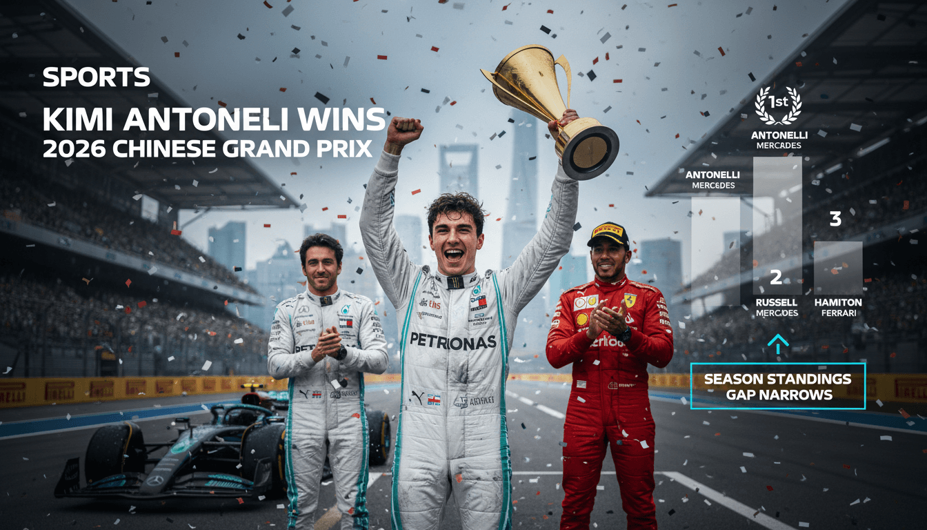 Kimi Antonelli Wins First Formula One Race at 2026 Chinese Grand Prix