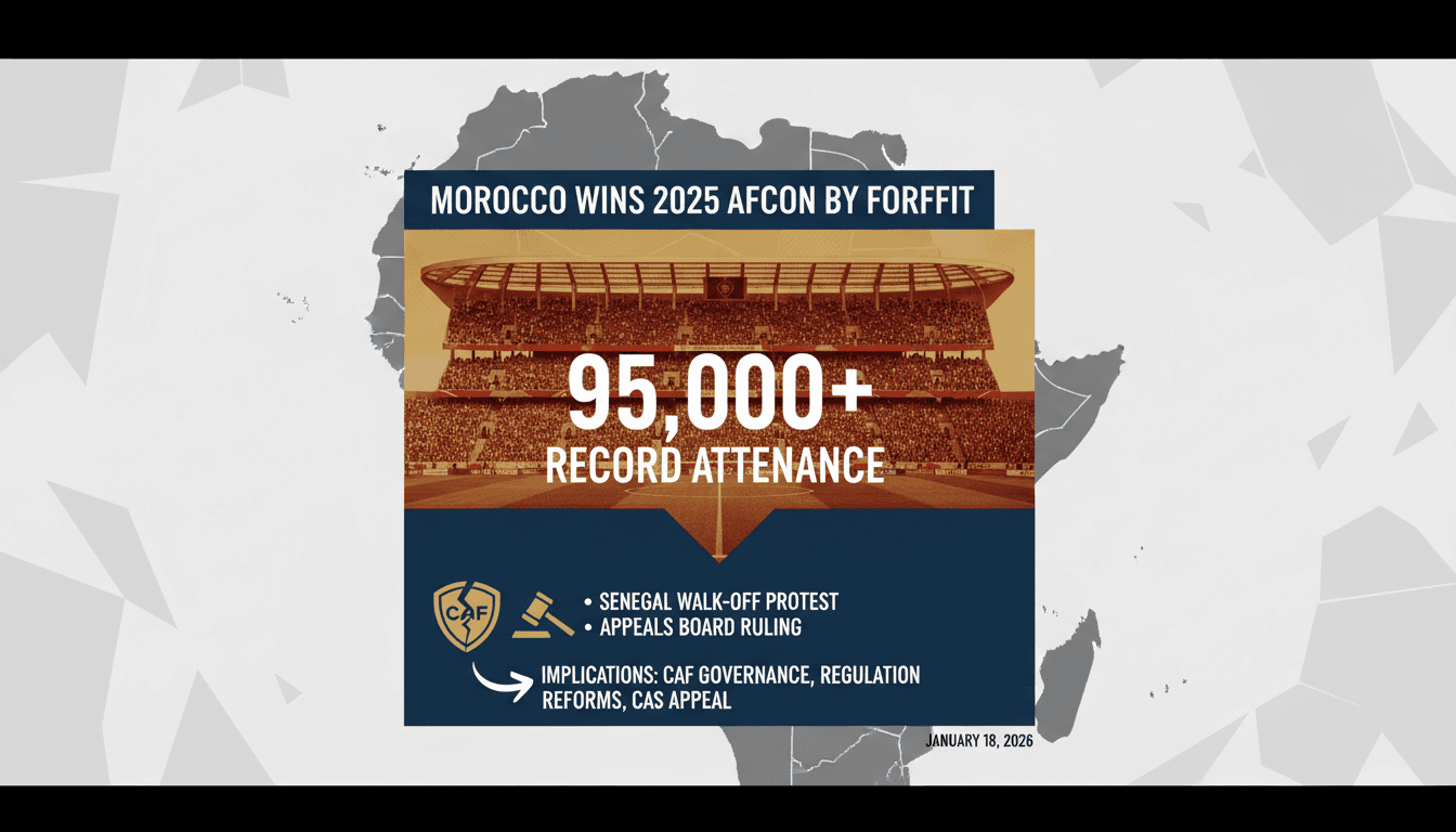 CAF Appeals Board Awards Morocco 2025 AFCON Title After Senegal Forfeits