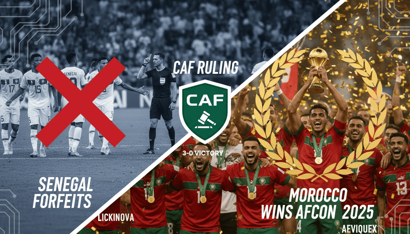CAF Awards Morocco 2025 Africa Cup of Nations Title After Senegal Forfeiture