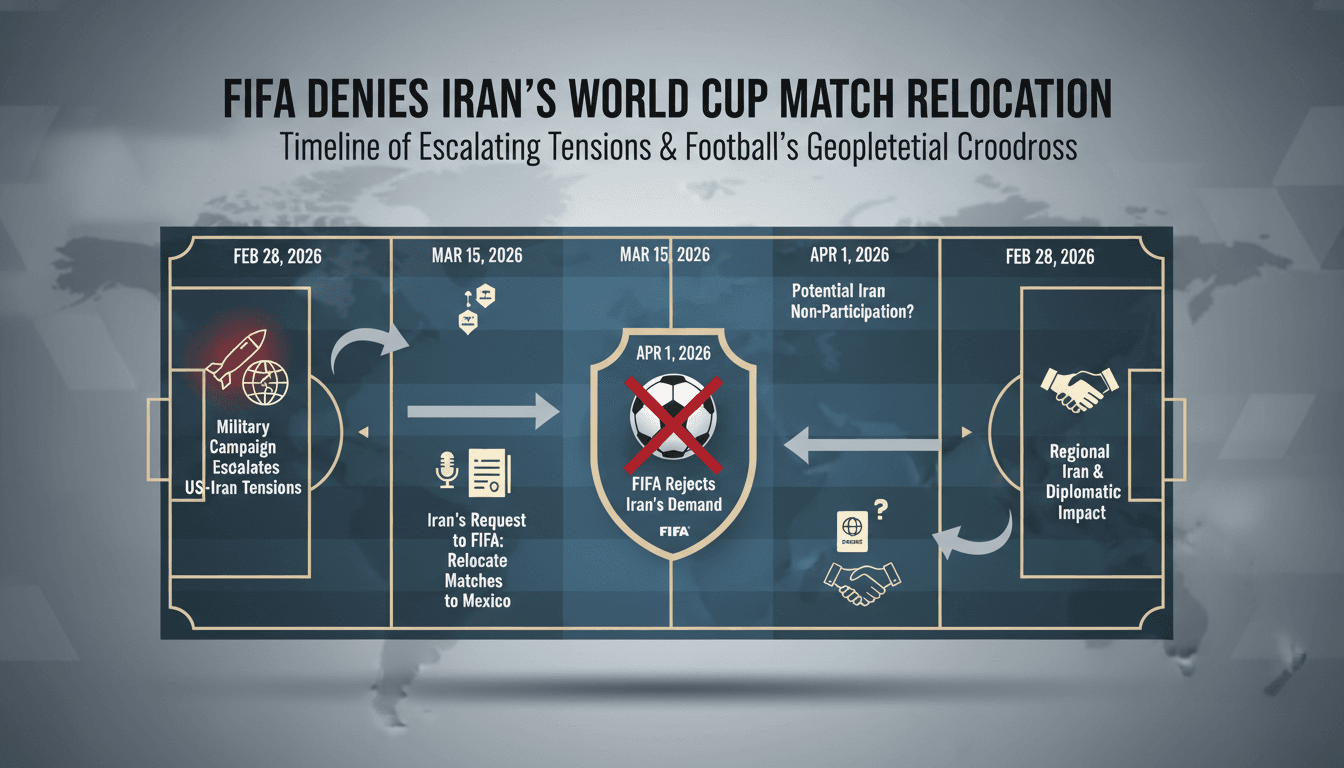 FIFA Denies Iran's Request to Move World Cup Matches from US to Mexico