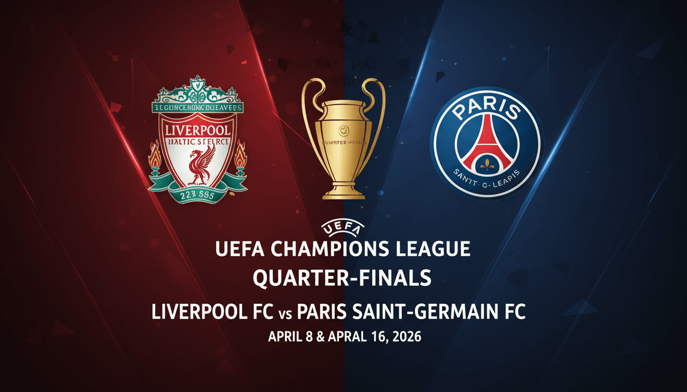 Liverpool FC to Face Paris Saint-Germain in UEFA Champions League Quarter-Finals