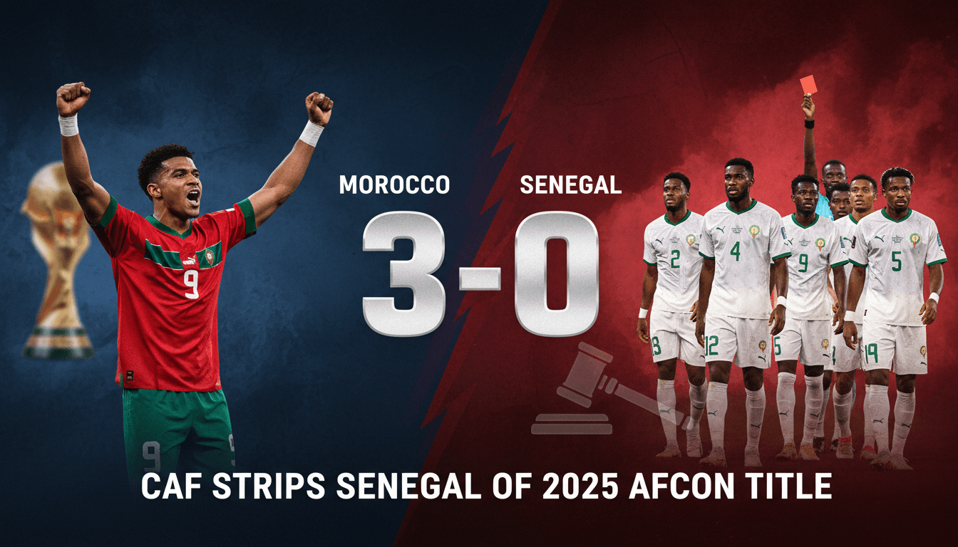 CAF Strips Senegal of 2025 Africa Cup of Nations Title Following Forfeiture