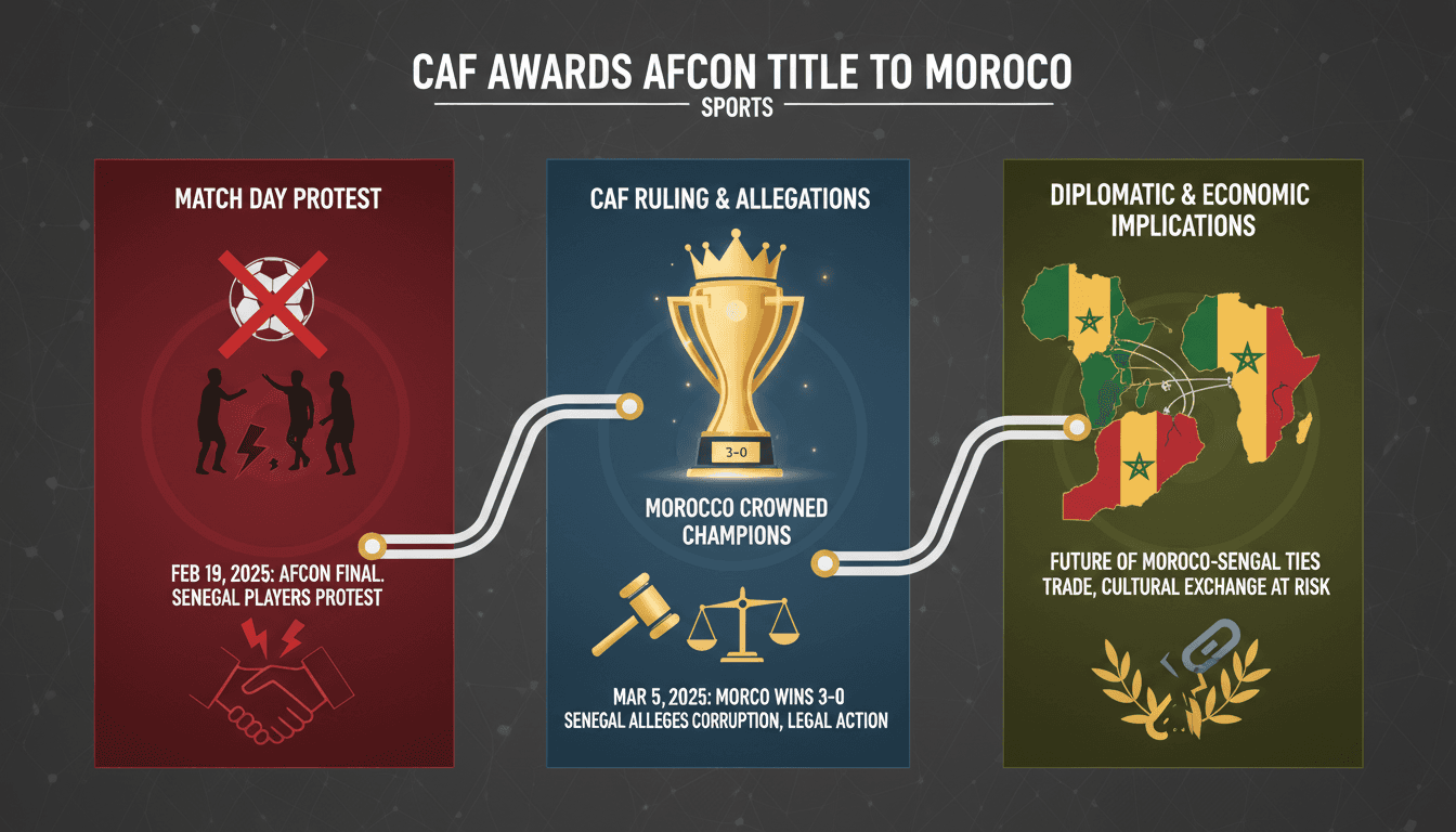 CAF Awards AFCON Title to Morocco After Senegal Forfeits Final