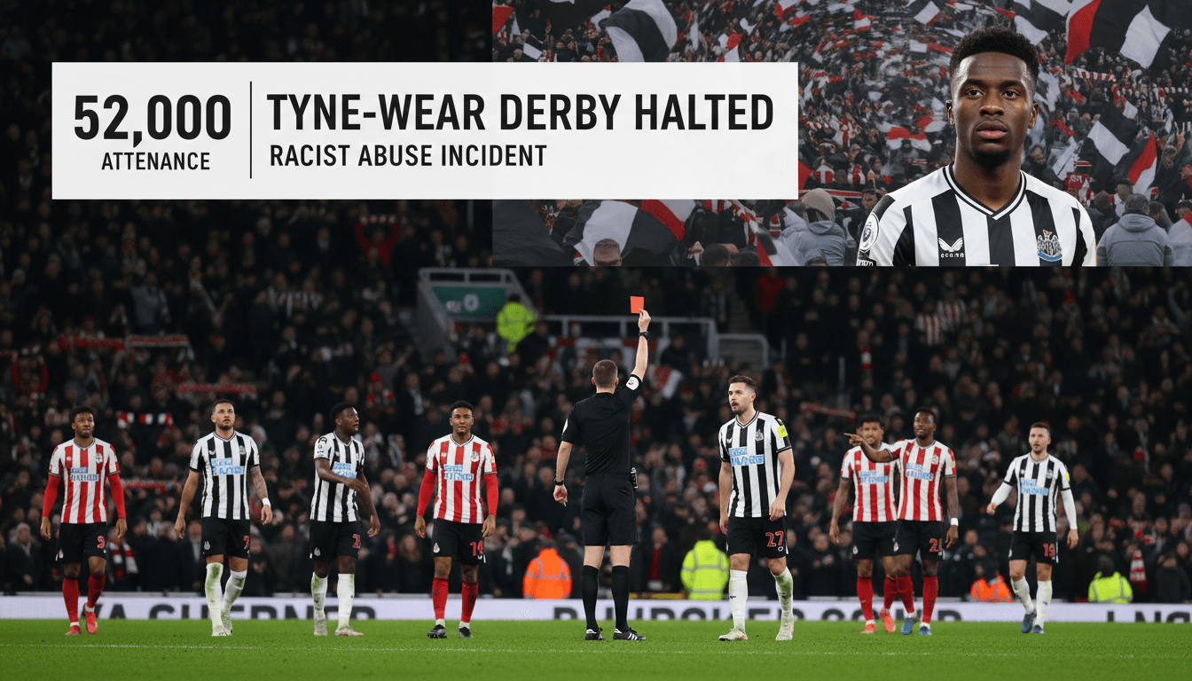 Tyne-Wear Derby Match Halted Due to Racist Abuse Incident