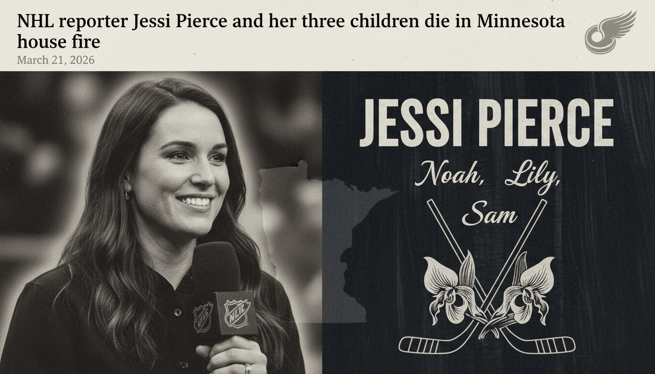 NHL reporter Jessi Pierce and her three children die in Minnesota house fire