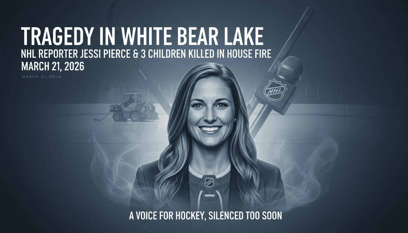 House fire in White Bear Lake claims lives of NHL reporter Jessi Pierce and her three children
