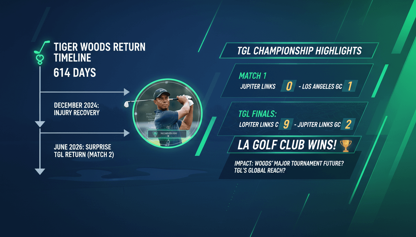 Los Angeles Golf Club wins 2026 TGL Championship against Tiger Woods' Jupiter Links