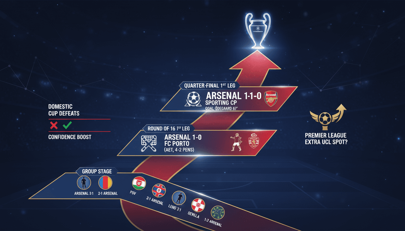 Arsenal Secures Narrow Victory Against Sporting CP in Champions League Quarter-Final First Leg