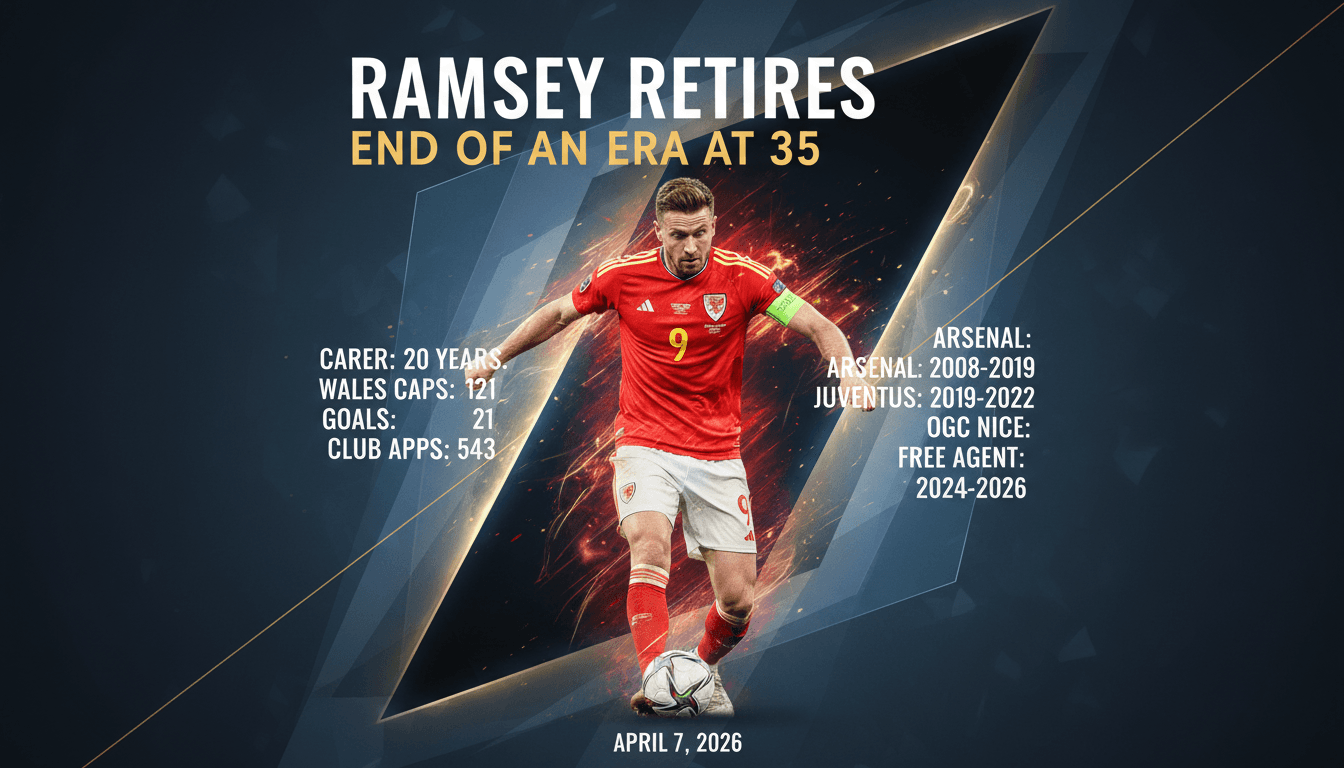 Aaron Ramsey Retires from Professional Football at Age 35