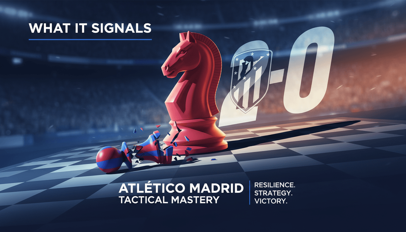 Atlético Madrid wins UEFA Champions League quarter-final first leg against Barcelona 2-0