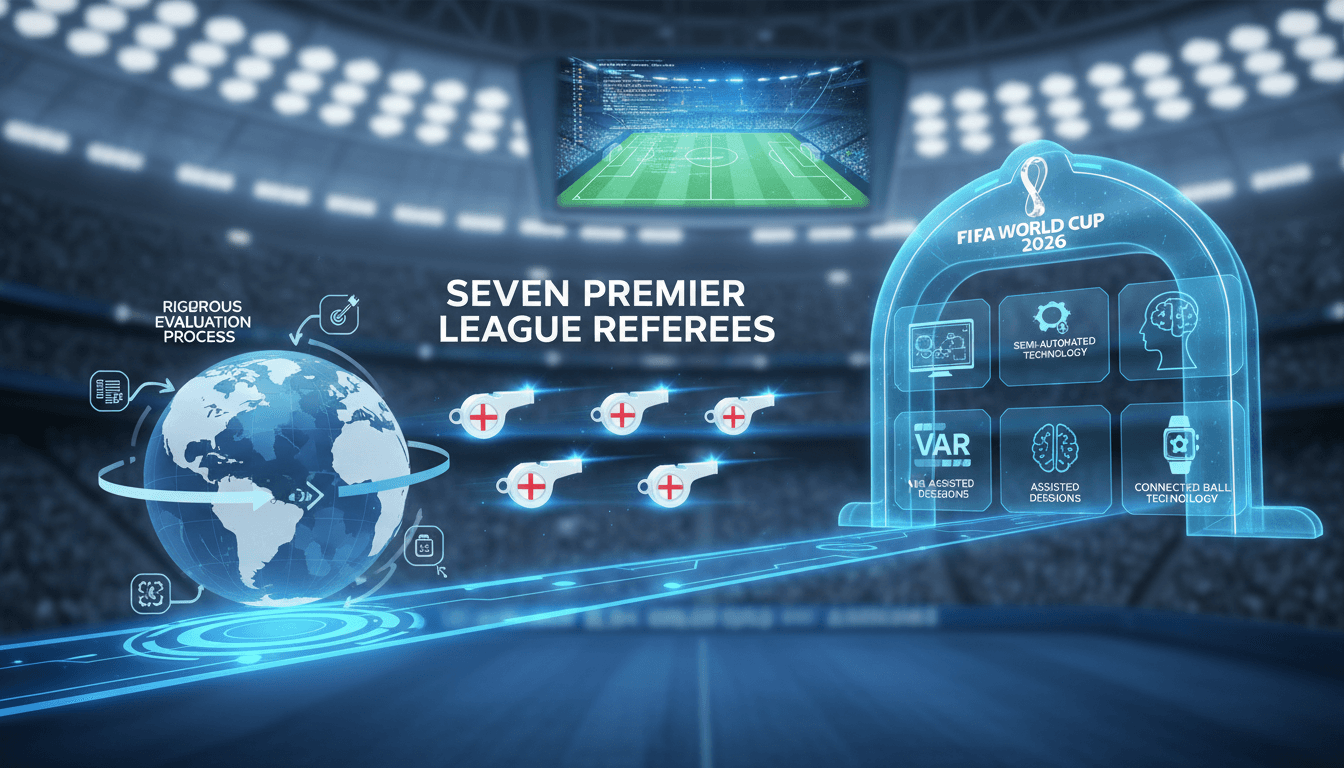 FIFA Selects Seven Premier League Referees for 2026 World Cup Officiating Team