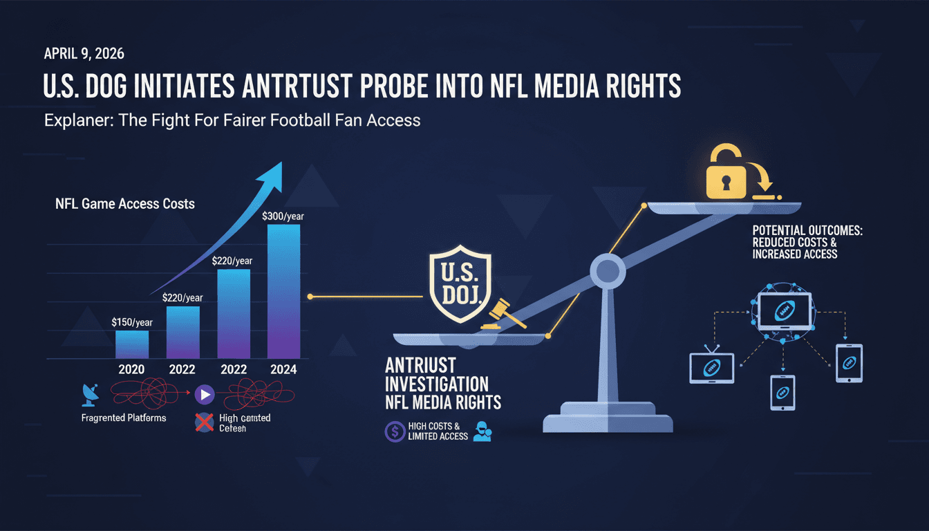 U.S. DOJ Initiates Antitrust Investigation into NFL Media Rights Practices