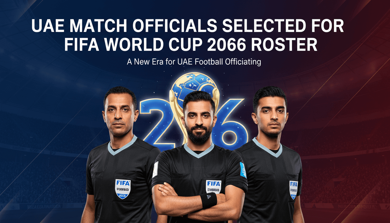 UAE Match Officials Selected for FIFA World Cup 2026 Officiating Roster