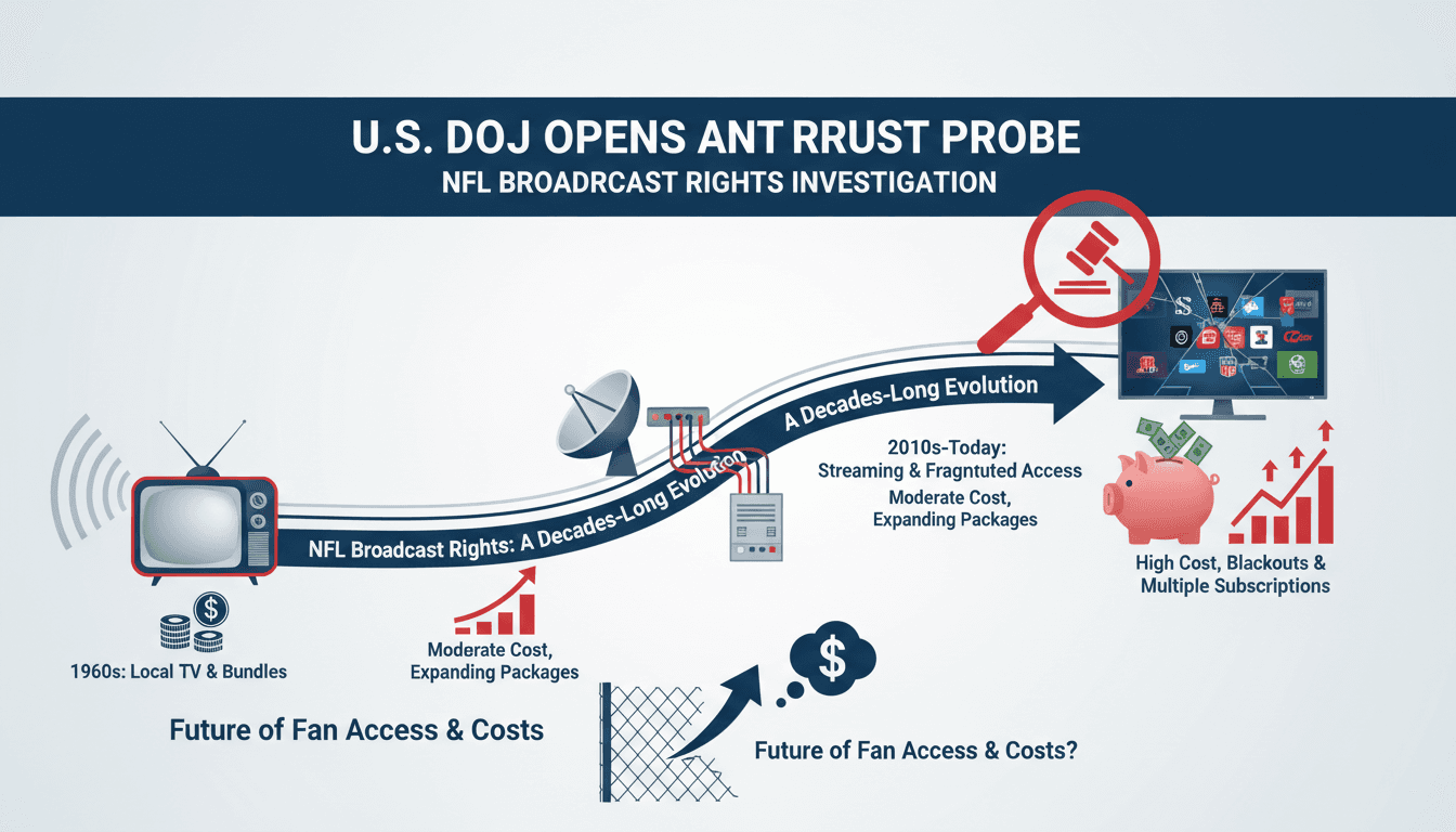 U.S. DOJ Opens Antitrust Investigation into NFL Broadcast Rights Practices