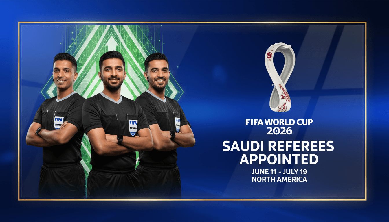 FIFA Appoints Saudi Referees for 2026 World Cup
