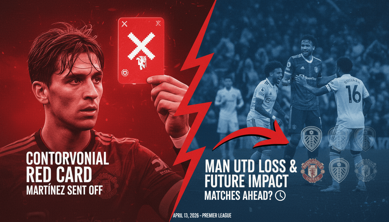 Lisandro Martínez Receives Controversial Red Card in Manchester United's Loss to Leeds United