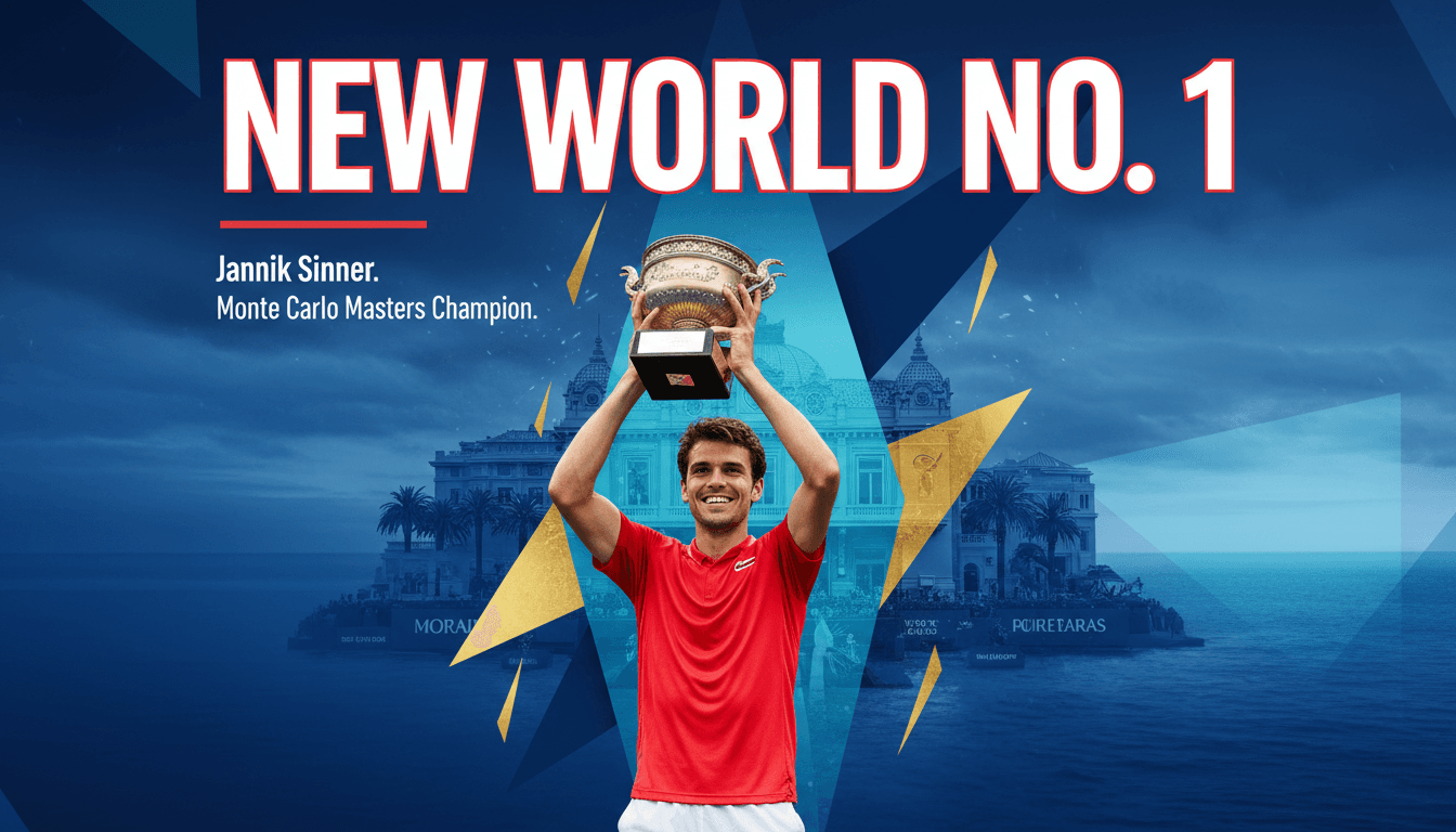 Jannik Sinner wins Monte Carlo Masters and regains ATP World No. 1 ranking