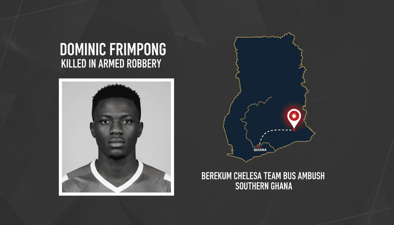Dominic Frimpong Killed in Armed Robbery Attack on Berekum Chelsea Team Bus
