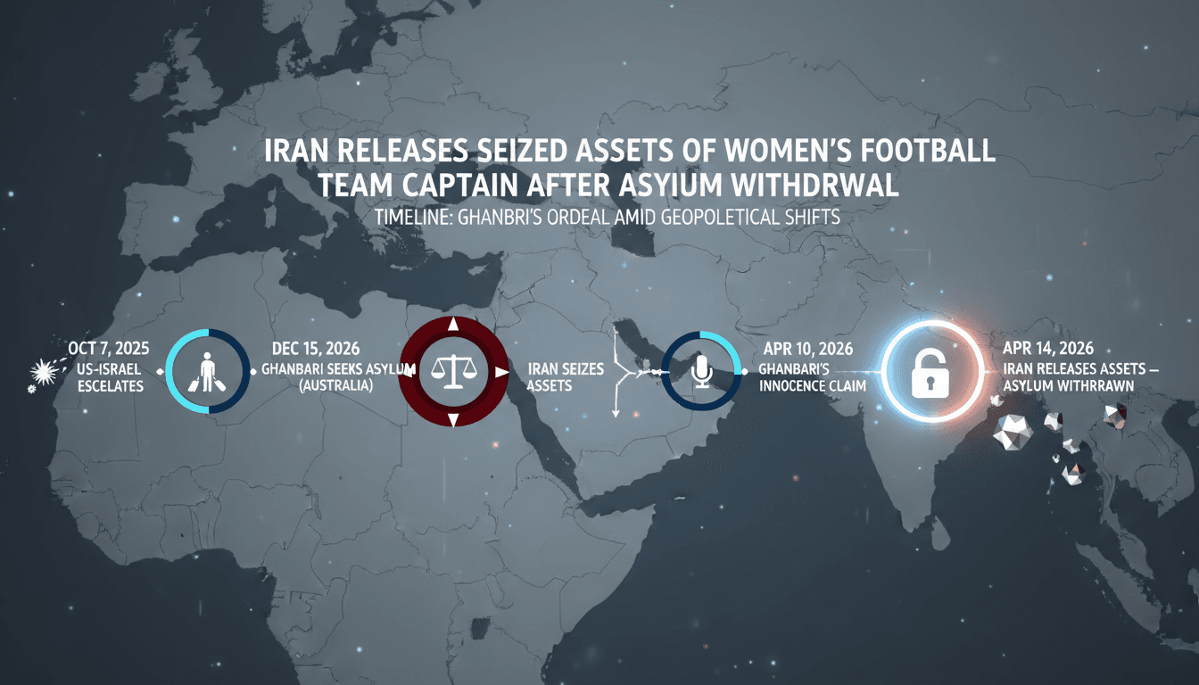 Iran Releases Seized Assets of Women's Football Team Captain After Asylum Withdrawal