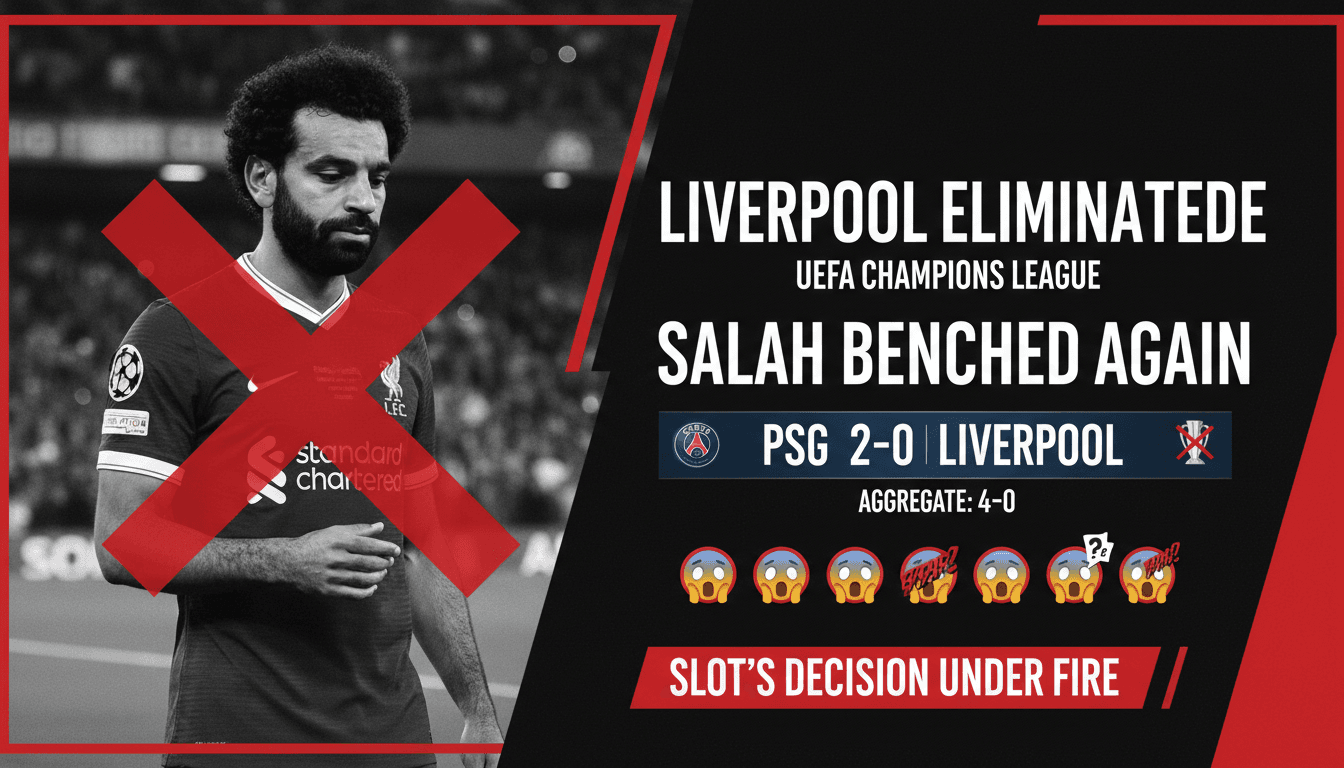 Liverpool Eliminated from UEFA Champions League as Salah Benched Again