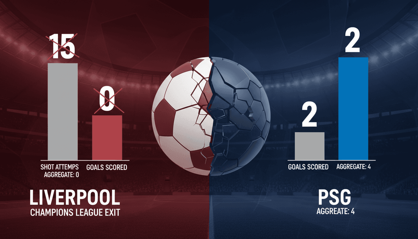 Liverpool Eliminated from UEFA Champions League by PSG with 4-0 Aggregate Defeat