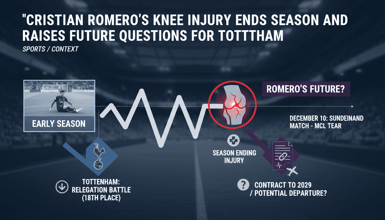 Cristian Romero's Knee Injury Ends Season and Raises Future Questions for Tottenham