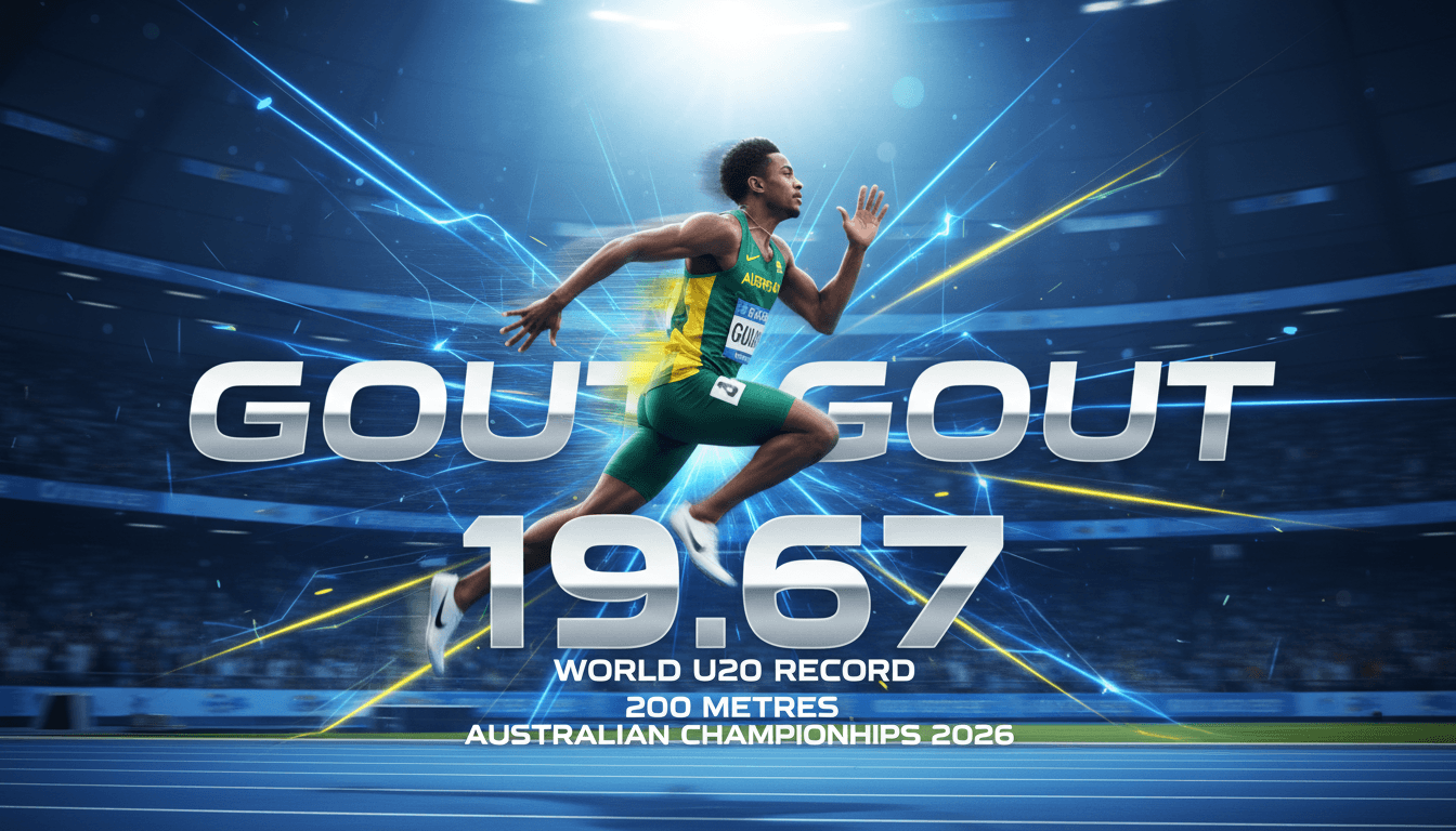 Gout Gout Sets New World Under-20 200 Metres Record at Australian Championships