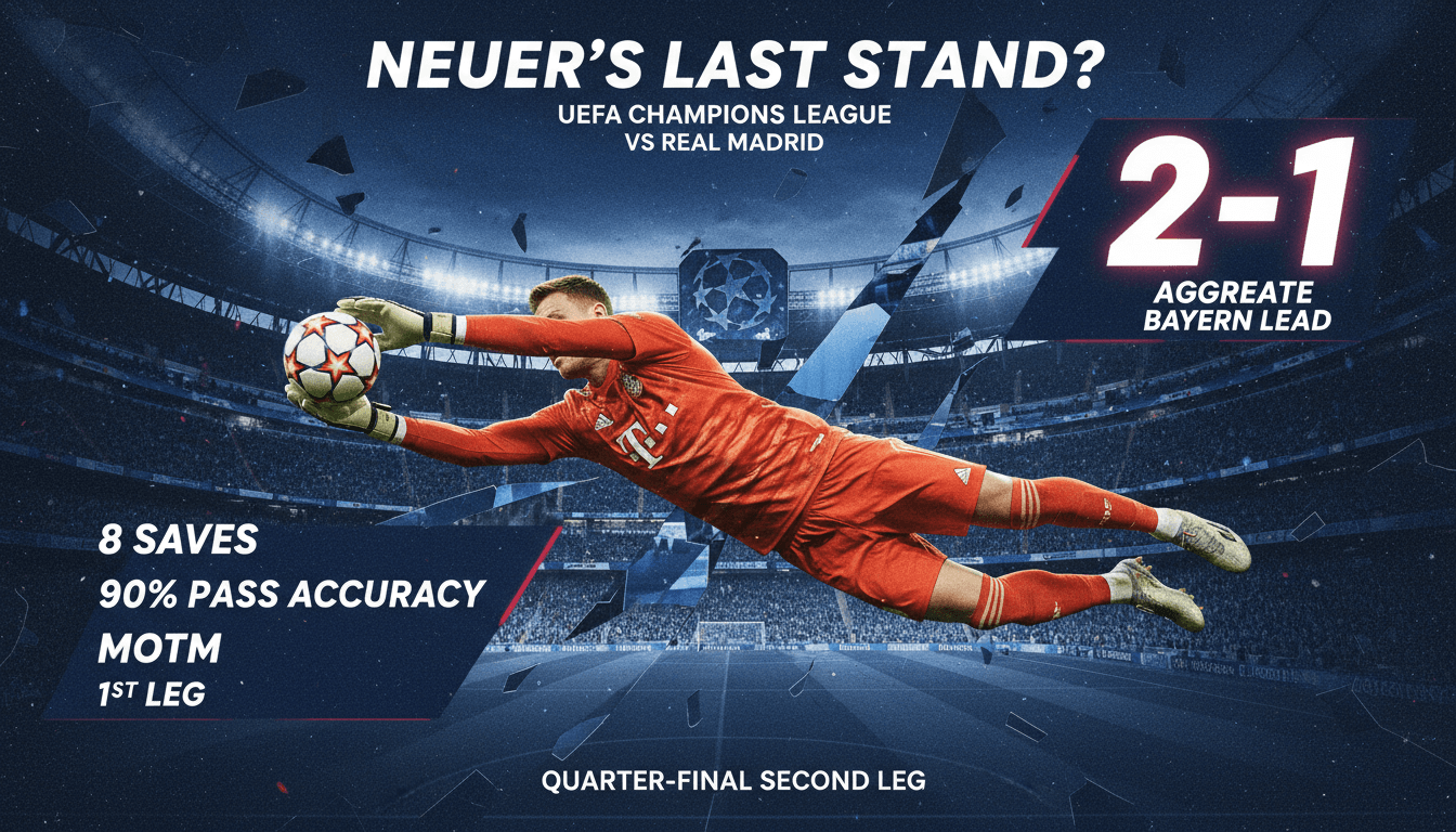 Manuel Neuer Faces Potential Last UEFA Champions League Match Against Real Madrid