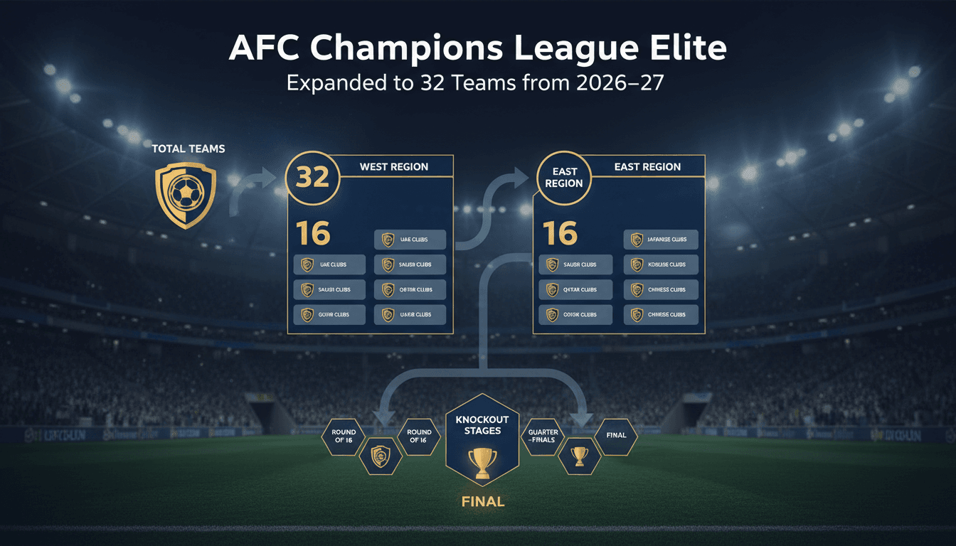 AFC Champions League Elite to Expand to 32 Teams Starting 2026–27 Season