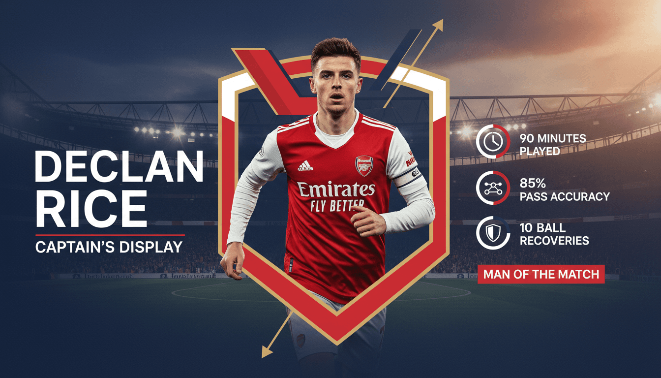Arsenal Advances to UEFA Champions League Semi-Finals with Declan Rice's Heroic Performance