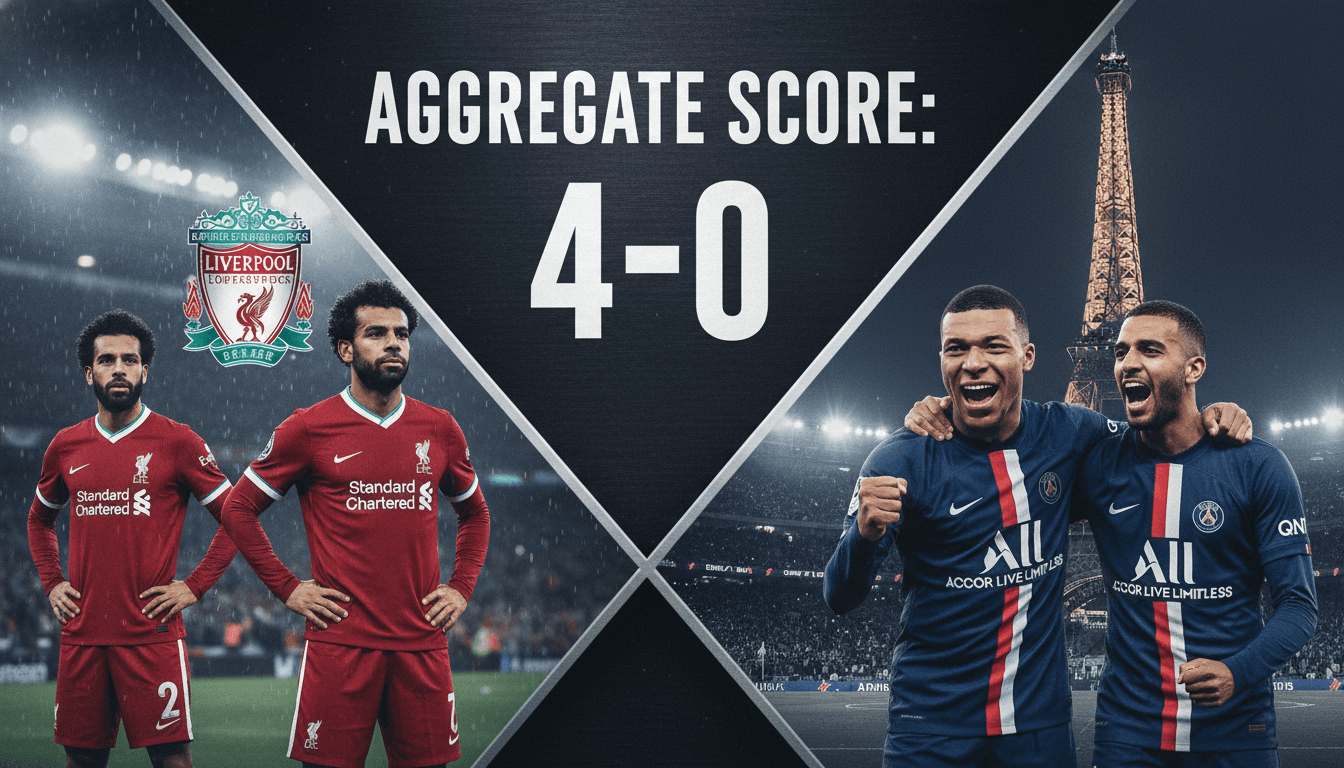 Liverpool FC Eliminated from UEFA Champions League by Paris Saint-Germain