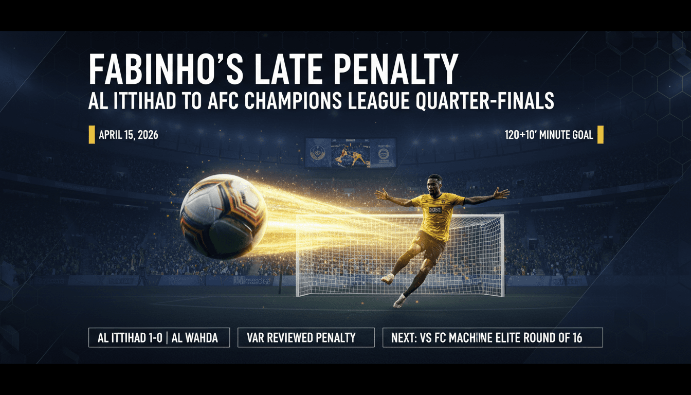 Fabinho's Late Penalty Sends Al Ittihad to AFC Champions League Quarter-Finals